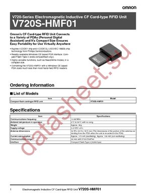 V720S-HMF01 datasheet  